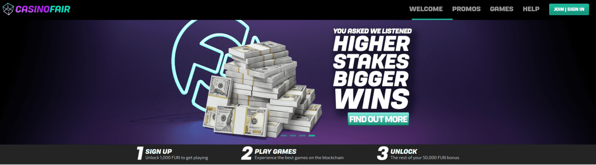 CasinoFair - Higher Stakes, Bigger Wins