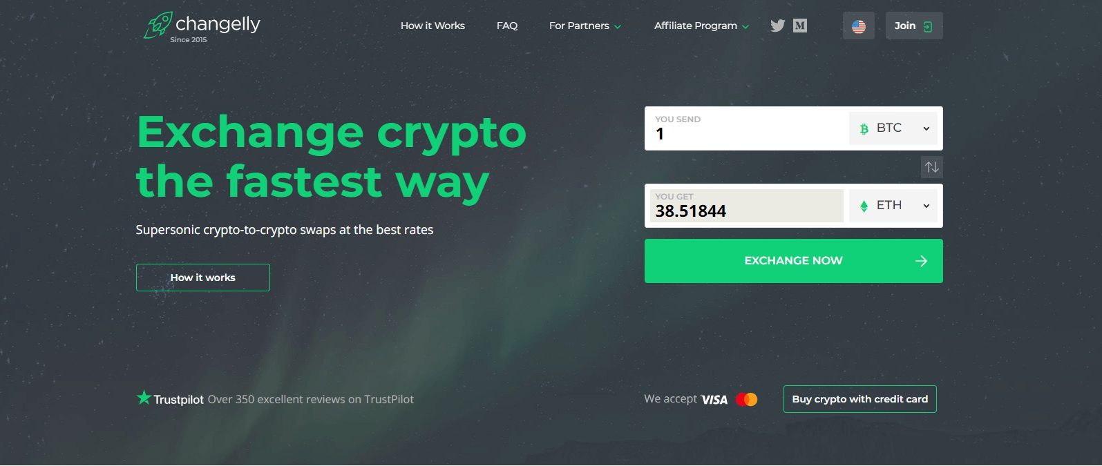Changelly-Altmünzen-Tausch