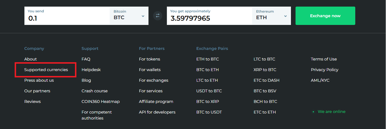 Changelly Supported Currencies Changelly Supported Currencies