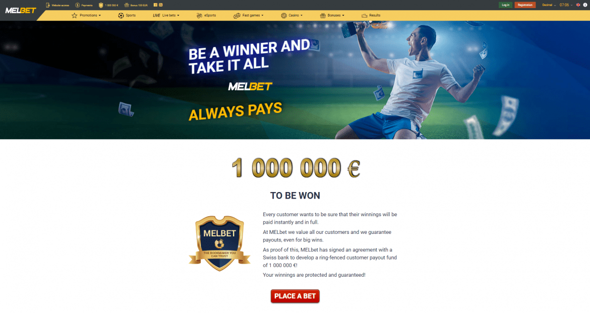 Melbet Casino - Be a Winner and Take it All!
