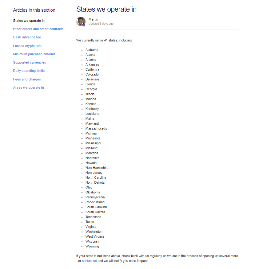 States in Which you Can Use Coinmama States in Which you Can Use Coinmama