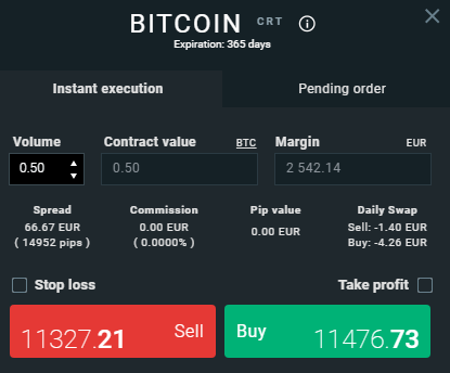 XTB Exchange Buy Bitcoin CFD XTB Buy or Sell Bitcoin CFD